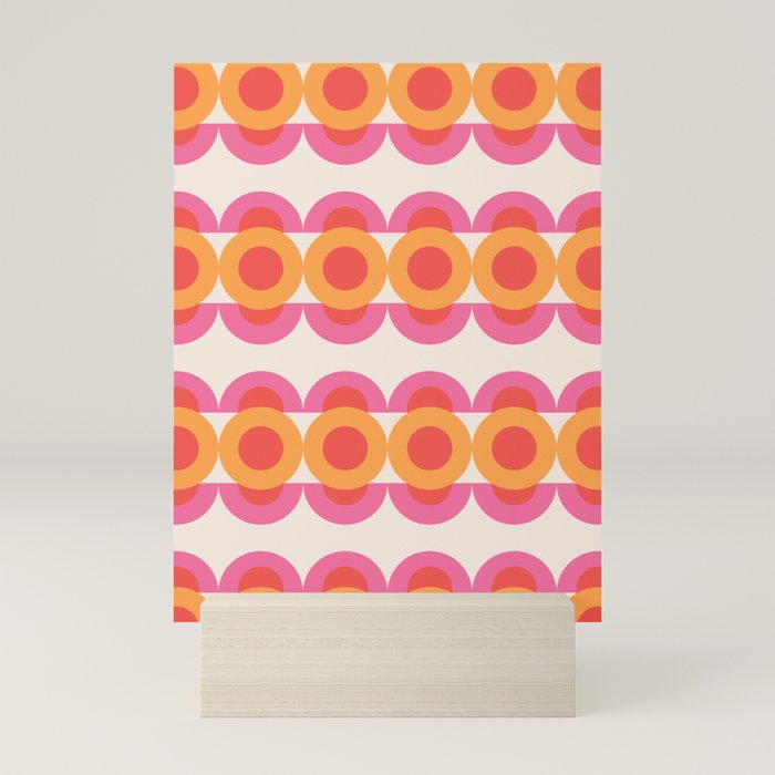 70's pattern no2 Mini Art Print