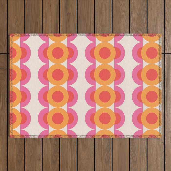 70's pattern no2 Outdoor Rug