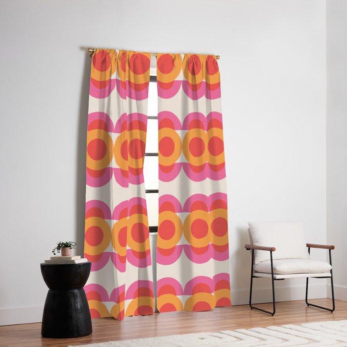 70's pattern no2 Window Curtain