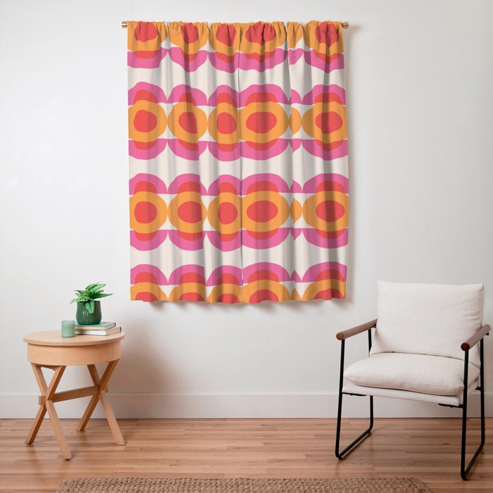 70's pattern no2 Window Curtain