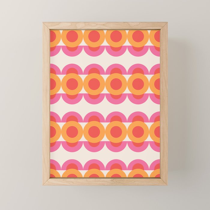 70's pattern no2 Mini Art Print