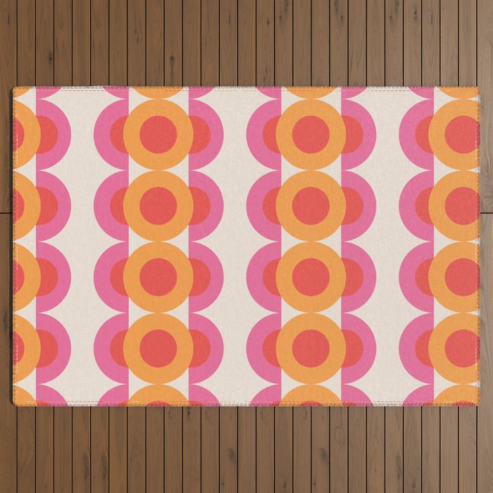 70's pattern no2 Outdoor Rug