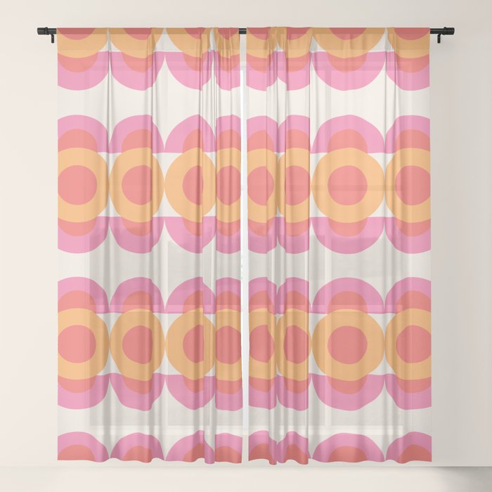 70's pattern no2 Window Curtain