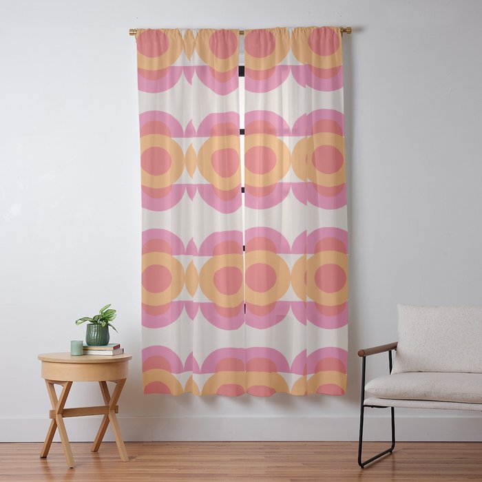 70's pattern no2 Window Curtain