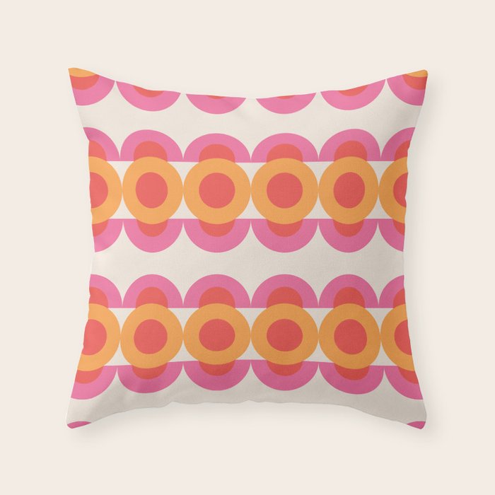 70's pattern no2 Throw Pillow
