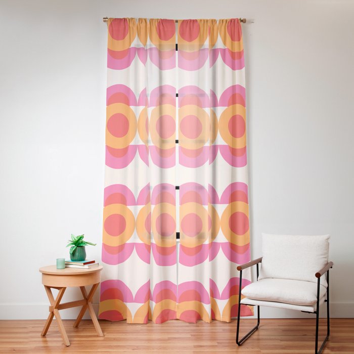 70's pattern no2 Window Curtain