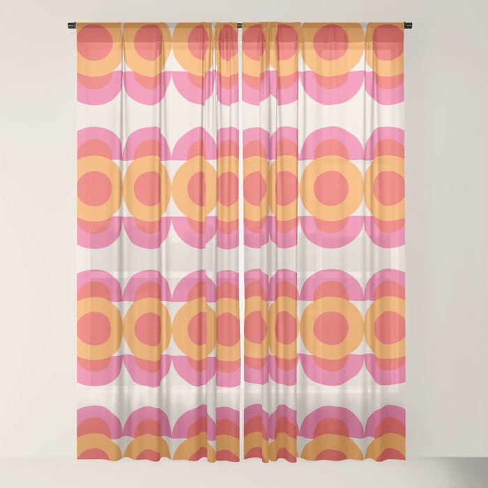 70's pattern no2 Window Curtain
