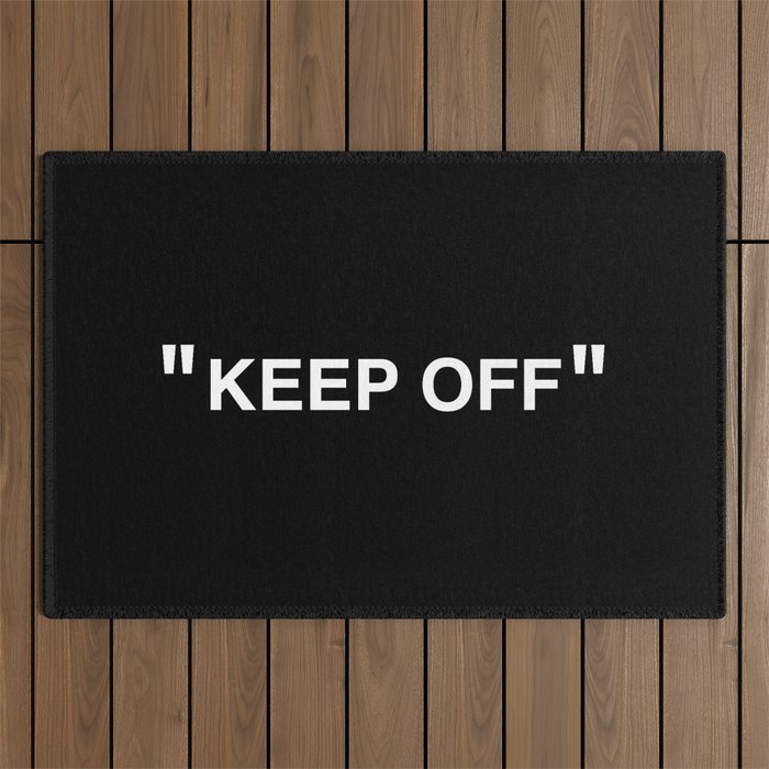 "KEEP OFF" Dark Edition Outdoor Rug