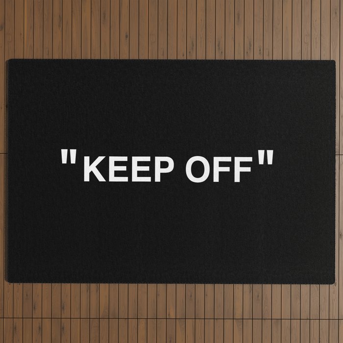 "KEEP OFF" Dark Edition Outdoor Rug
