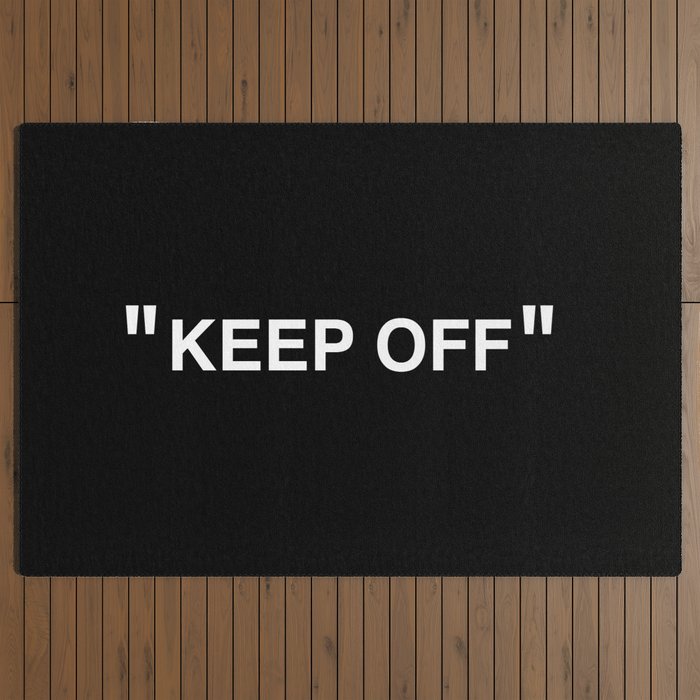 "KEEP OFF" Dark Edition Outdoor Rug