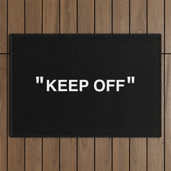 "KEEP OFF" Dark Edition Outdoor Rug