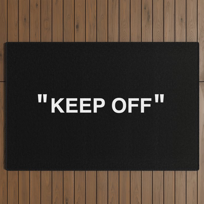 "KEEP OFF" Dark Edition Outdoor Rug