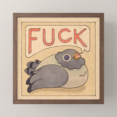 Fuck' Pigeon 03 Mini Art Print