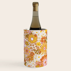 70s Floral Pattern Wine Chiller