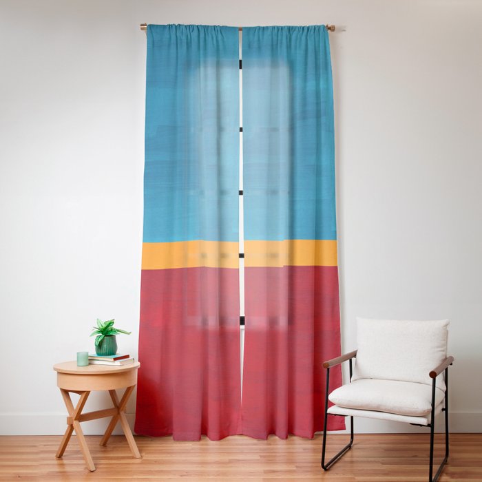 70s Glow  Window Curtain