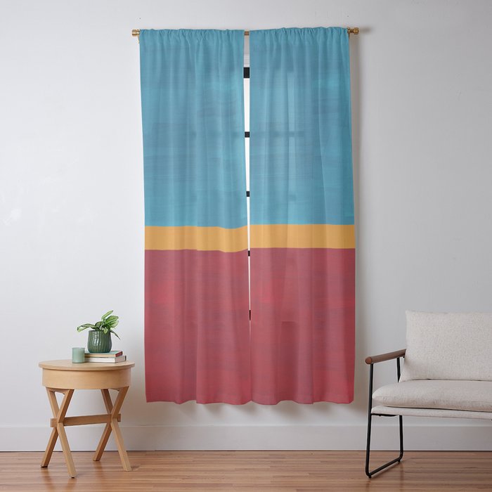 70s Glow  Window Curtain