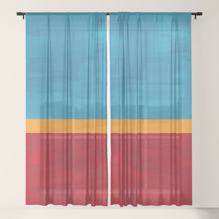70s Glow  Window Curtain