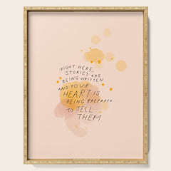 "Right Here, Stories Are Being Written" Serving Tray