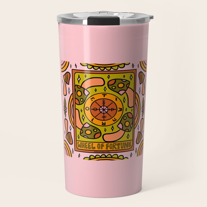 10. Wheel of Fortune Mushroom Travel Mug