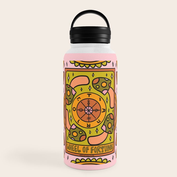 10. Wheel of Fortune Mushroom Water Bottle