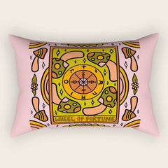 10. Wheel of Fortune Mushroom Rectangular Pillow