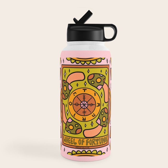 10. Wheel of Fortune Mushroom Water Bottle
