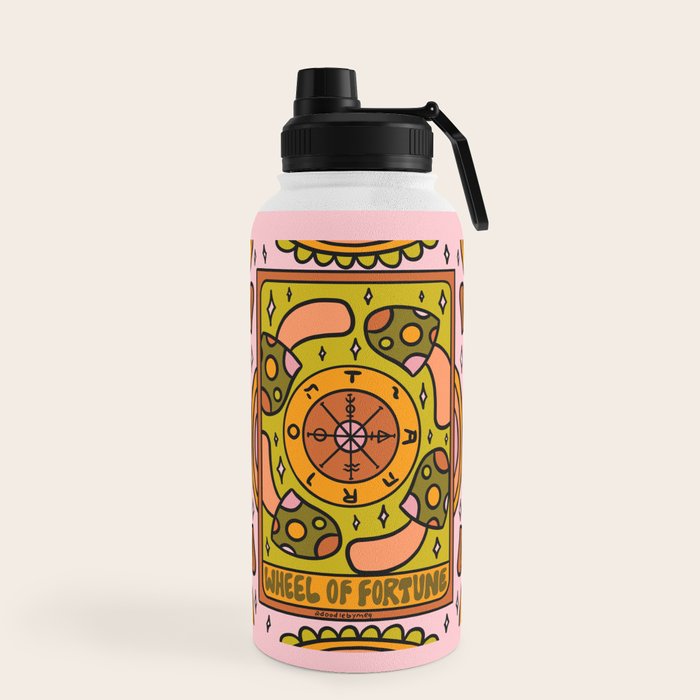 10. Wheel of Fortune Mushroom Water Bottle