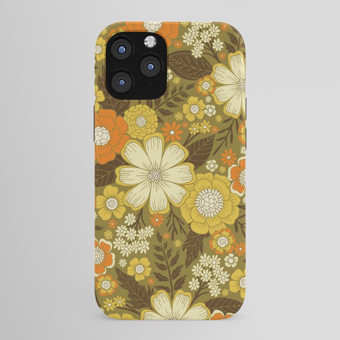 1970s Retro/Vintage Floral Pattern iPhone Case