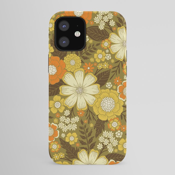 1970s Retro/Vintage Floral Pattern iPhone Case