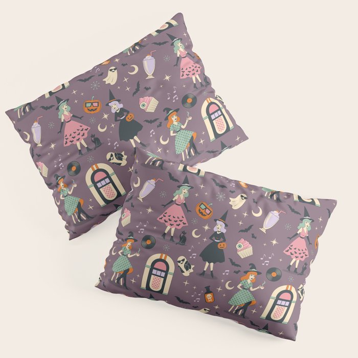 50s Witch Vibes Pillow Sham