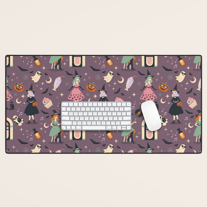 50s Witch Vibes Desk Mat