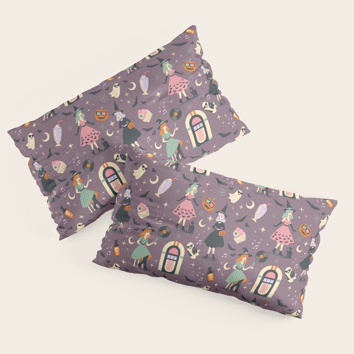 50s Witch Vibes Pillow Sham