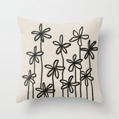 A Field Of Flowers Throw Pillow
