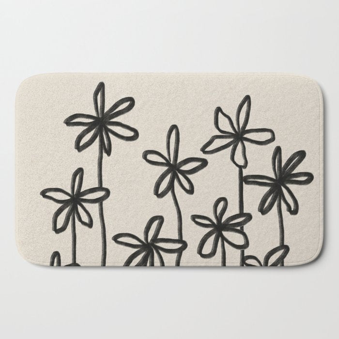 A Field Of Flowers Bath Mat
