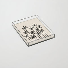 A Field Of Flowers Acrylic Tray