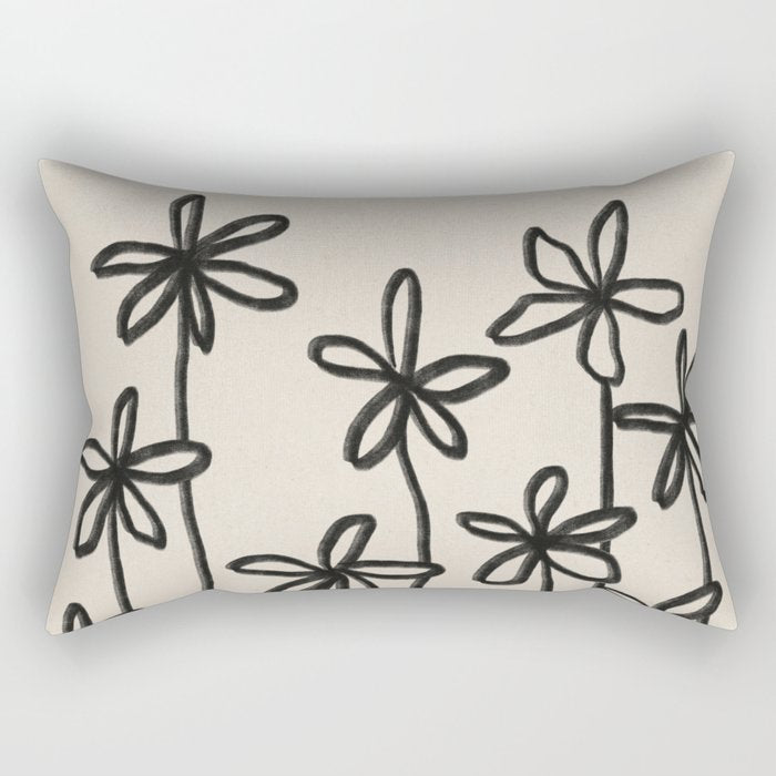A Field Of Flowers Rectangular Pillow