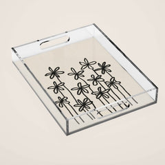 A Field Of Flowers Acrylic Tray