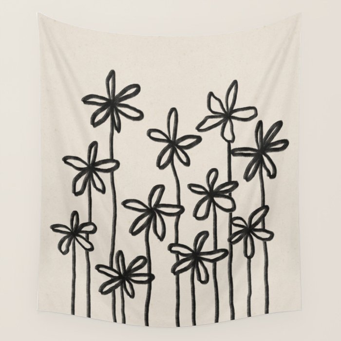 A Field Of Flowers Wall Tapestry