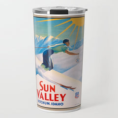 1940 Sun Valley Union Pacific Poster Travel Mug