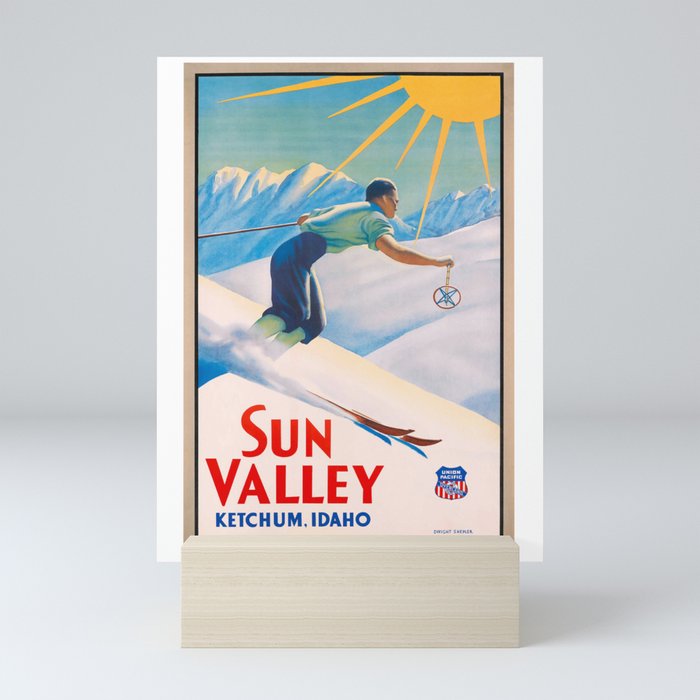 1940 Sun Valley Union Pacific Poster Mini Art Print