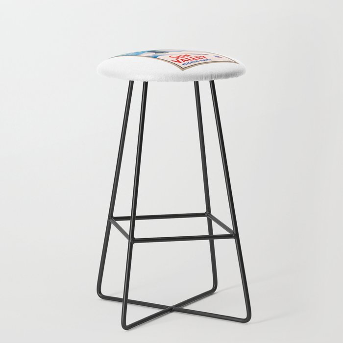 1940 Sun Valley Union Pacific Poster Stool