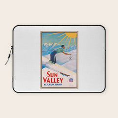 1940 Sun Valley Union Pacific Poster Laptop Sleeve