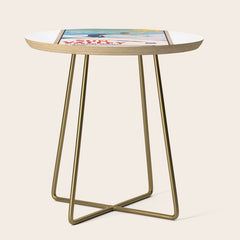 1940 Sun Valley Union Pacific Poster Side Table