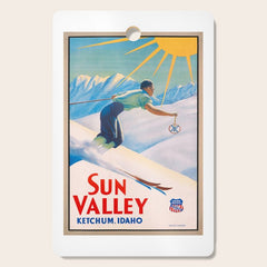 1940 Sun Valley Union Pacific Poster Cutting Board