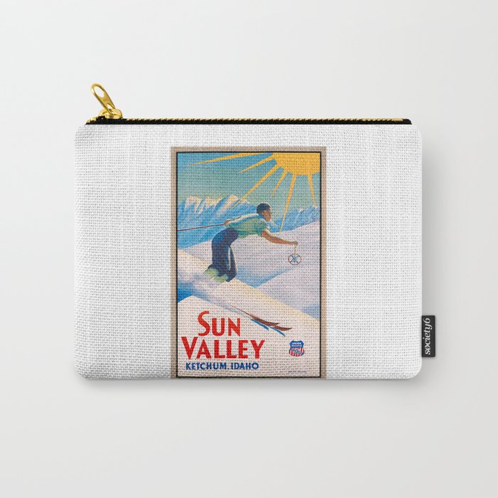 1940 Sun Valley Union Pacific Poster Carry All Pouch