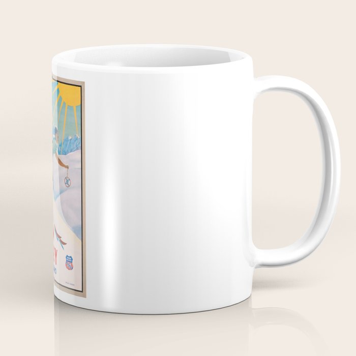 1940 Sun Valley Union Pacific Poster Coffee Mug