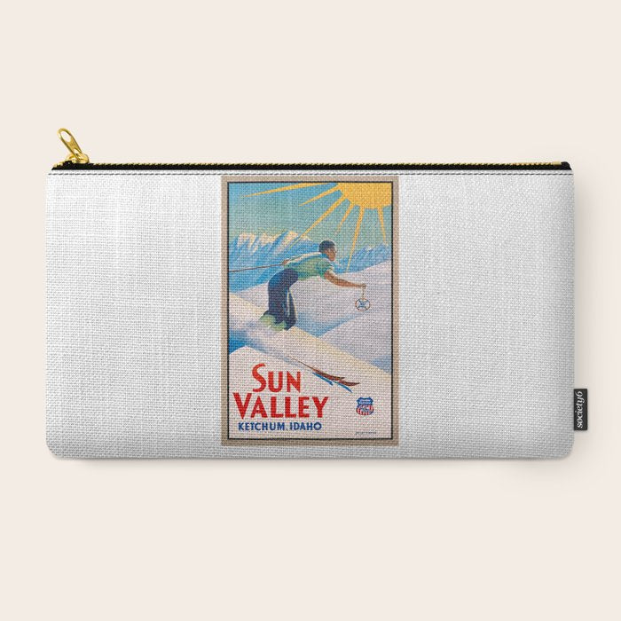 1940 Sun Valley Union Pacific Poster Carry All Pouch