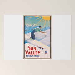 1940 Sun Valley Union Pacific Poster Welcome Mat