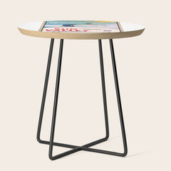 1940 Sun Valley Union Pacific Poster Side Table