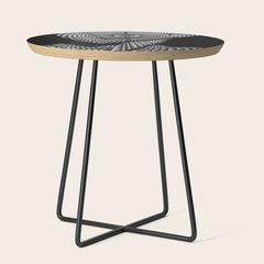 0622-JAL Heart Shape Pattern on Breasts and Nude Body Abstracted by Optical Patten Side Table